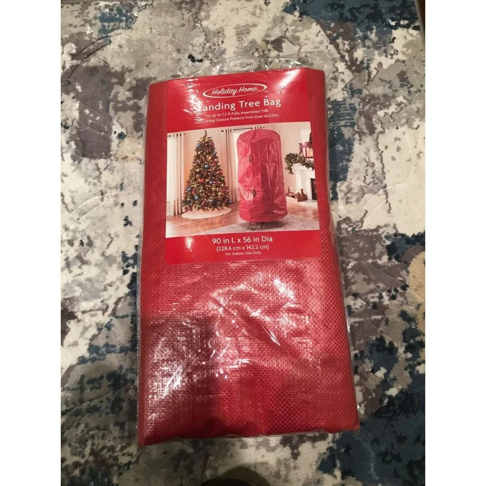 Holiday Home Commercial Heavy Duty Standing Christmas Tree Storage Bag 90L 65Dia